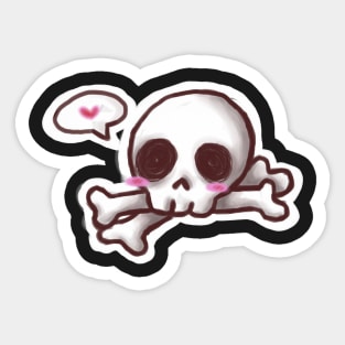 Cute Skull Sticker